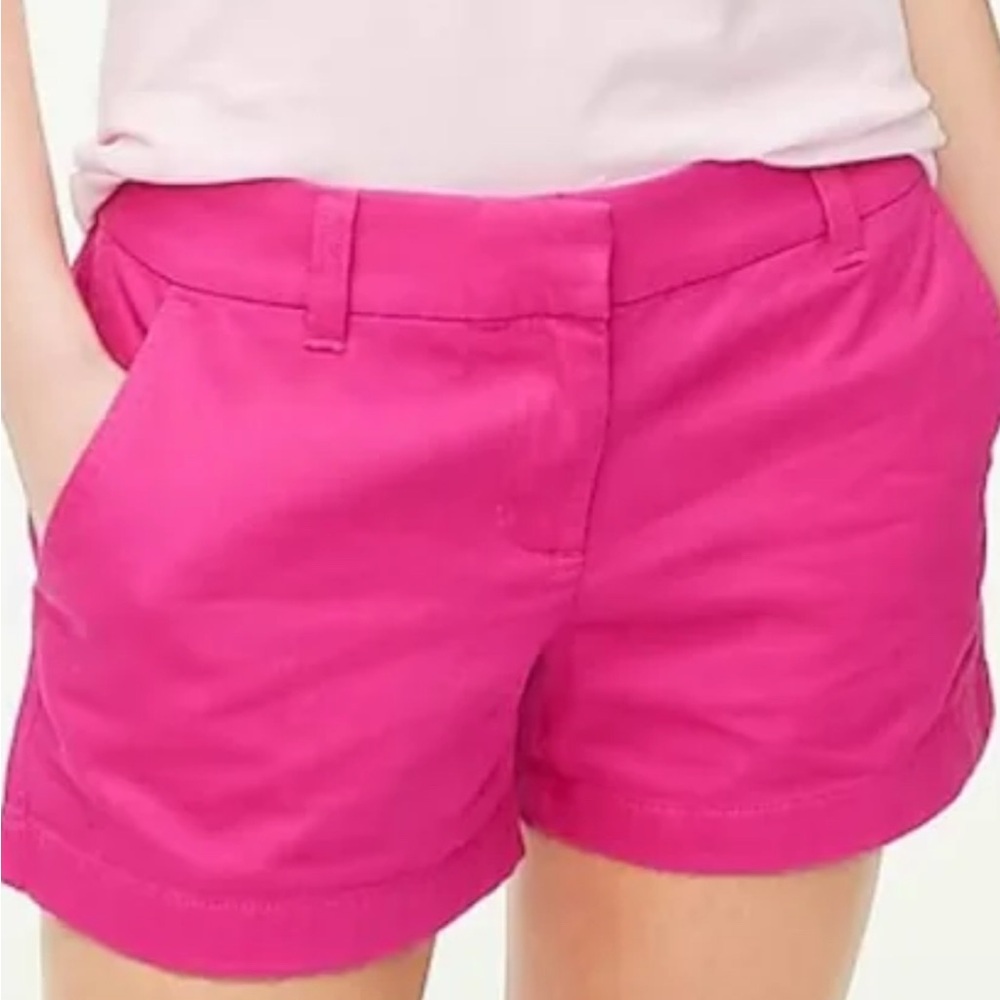 J. Crew Hot Pink Chino Shorts Women’s Size 16 Cotton